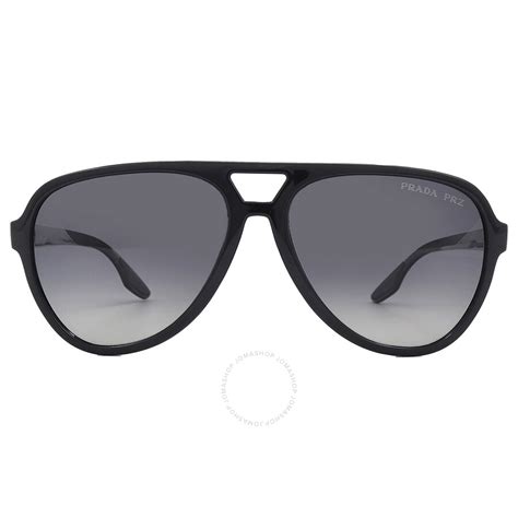 Prada Linea Rossa Polarized Grey Gradient Pilot Men's 